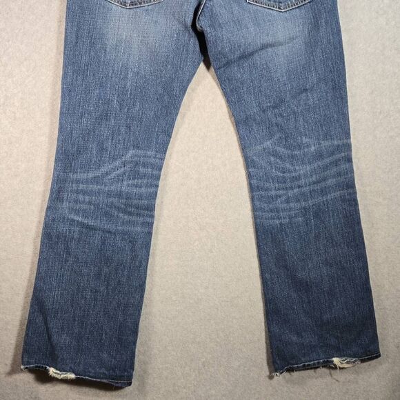 Abercrombie fitch jeans bootcut Baxter low Rise Slim Boot 34x32(31) Grunge - Picture 8 of 11